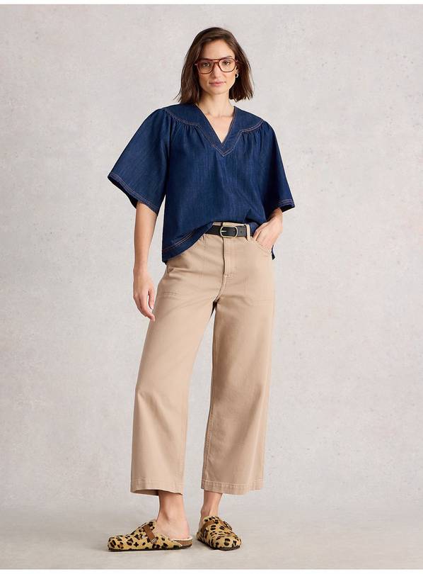 WHITE STUFF Leo Denim Top 8